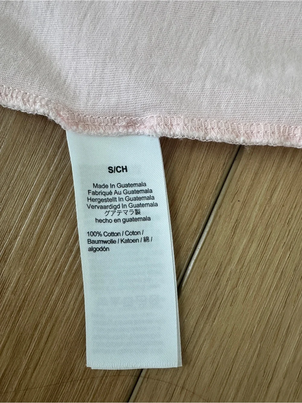 J. Crew Factory Light Pink Tee with White Crab Print